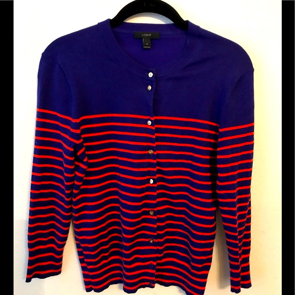 J Crew nautical cardigan